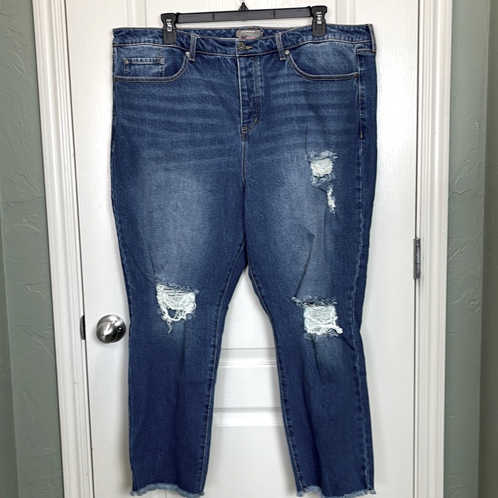 NWT Torrid High-Rise Straight crop Jeans sz 22R